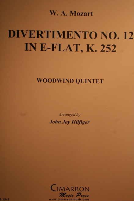 Mozart, W.A. - Divertimento No.12 In Eb, (K.252)
