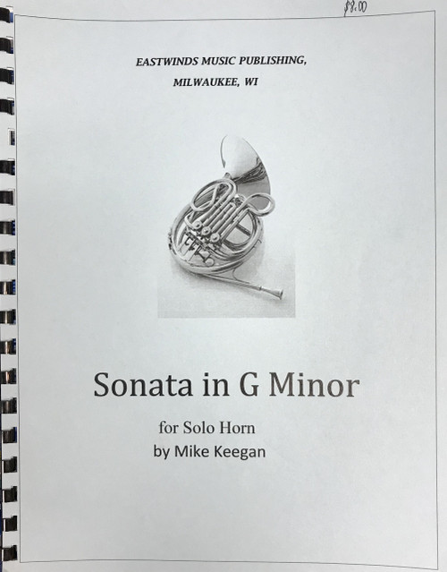 Keegan, Mike - Sonata in G Minor for Solo Unaccompanied Horn (image 1)