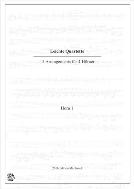 Fifteen Easy Horn Quartets, ed. Matthias Pflaum