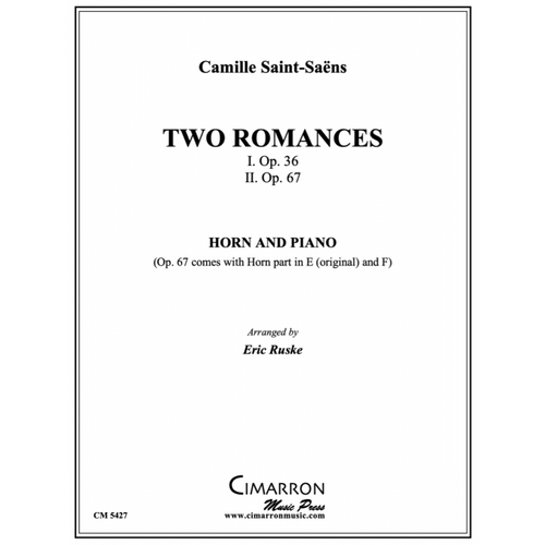 Saint-Saens, Camille - Two Romances for Horn and Piano, arr. Ruske