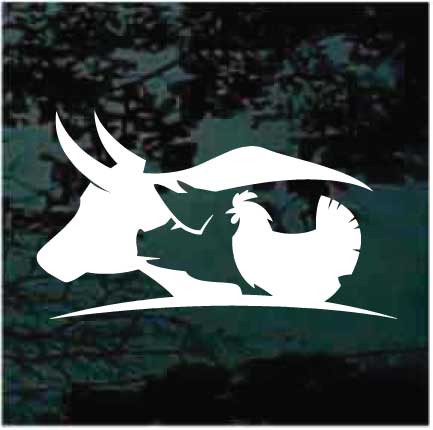 Farm Animals Logo Decals & Stickers Customized Decal Junky