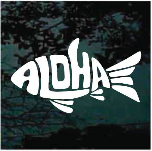 Aloha Fish Decals & Stickers Decal Junky