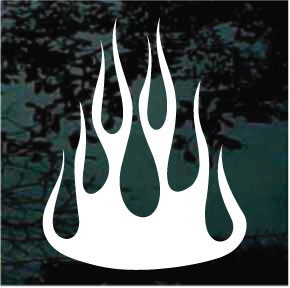Curved Vehicle Flame Decals & Car Window Stickers Decal Junky