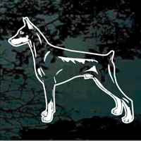 Doberman Pinscher Stance Car Decals & Window Stickers Decal Junky