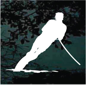 Water Skiing 03 Decals & Car Window Stickers Decal Junky