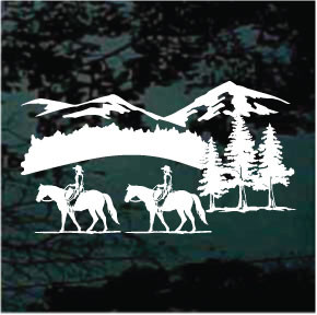Quarter Horse Trail Riding Decals & Window Stickers