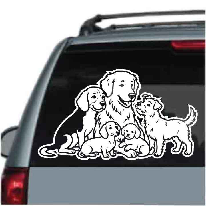Mixed Breed Dog Decals