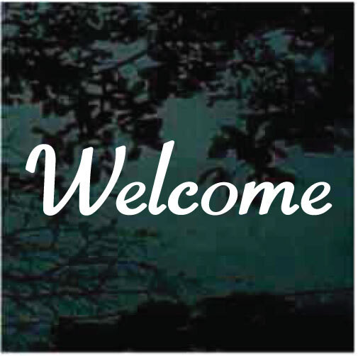 Welcome Sign Decals