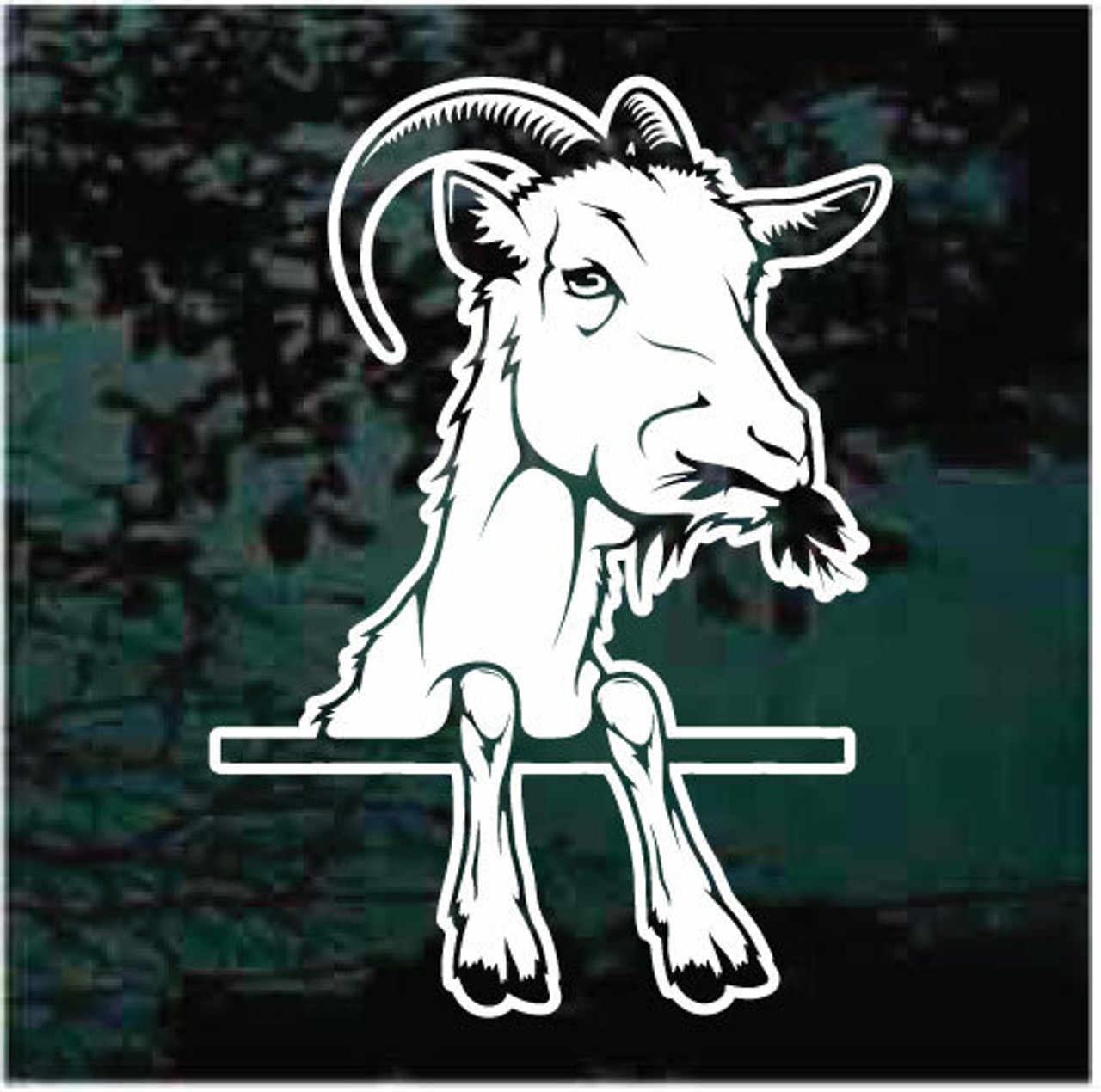 Obey The Goat ~ Boer Goat Window Decal Sticker