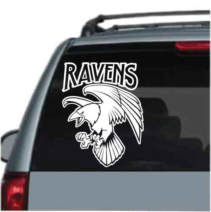 Raven Mascot Decals