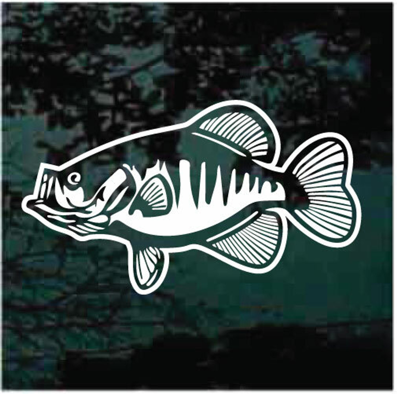 Crappie Fishing Decals Custom Vinyl Stickers