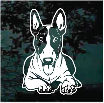 Adesivo Sagomato Bull Terrier 45 Cm - PVC Per Auto, Moto, Casco, Laptop - Sticker Resistente