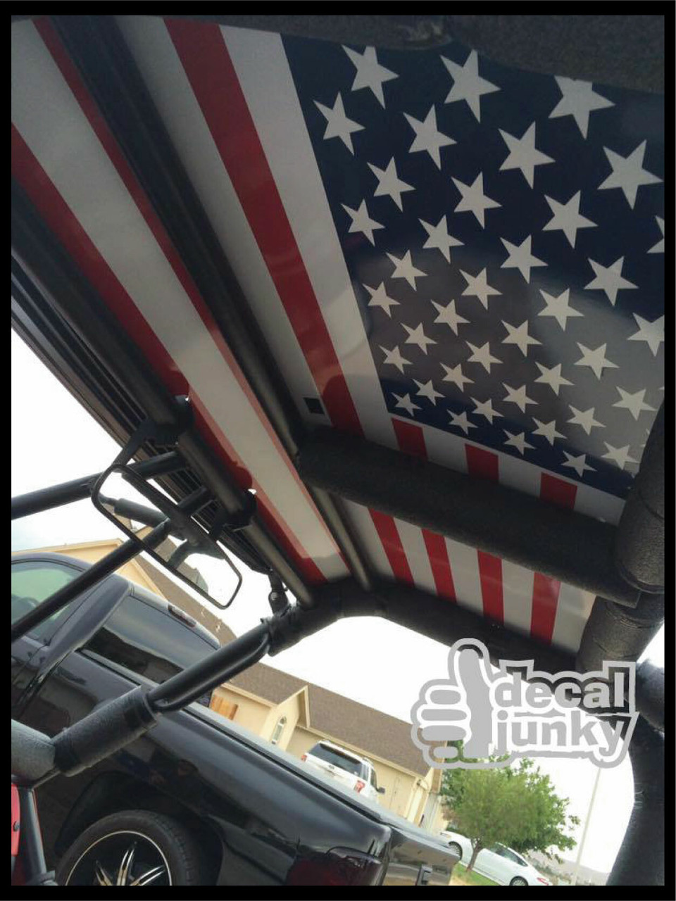 US FLAG Fishing and Hunting, Vertical Flag, Truck Decal, Car