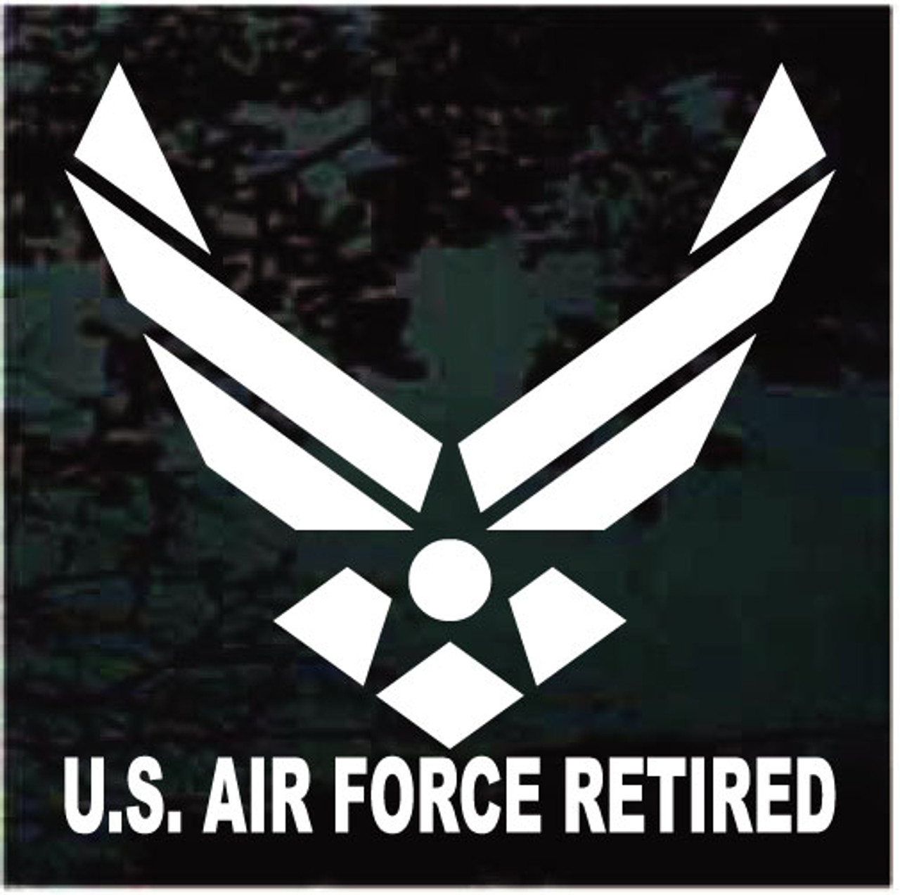 Retired US Air Force Car Window Decals & Stickers Decal Junky