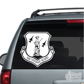 Air National Guard Shield Car Window Decals & Stickers | Decal Junky