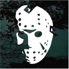 Hockey Mask Car Decals & Window Stickers Decal Junky