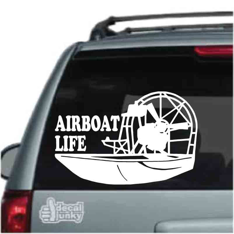 Airboat Life Decals Stickers for Cars Trucks Windows