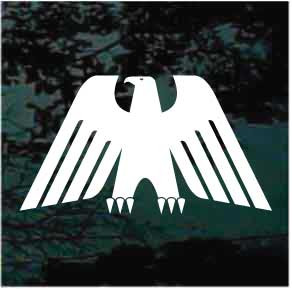 Solid Heraldic Eagle Decals & Car Window Stickers Decal Junky