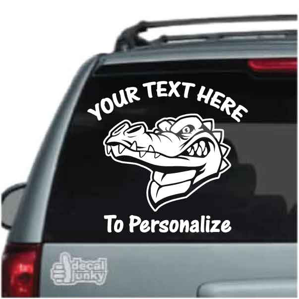 Mean Alligator Head Decals Decal Junky