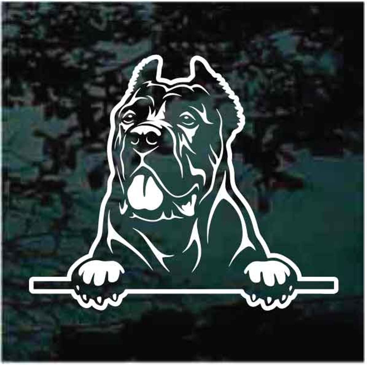 Cane corso car decals clearance