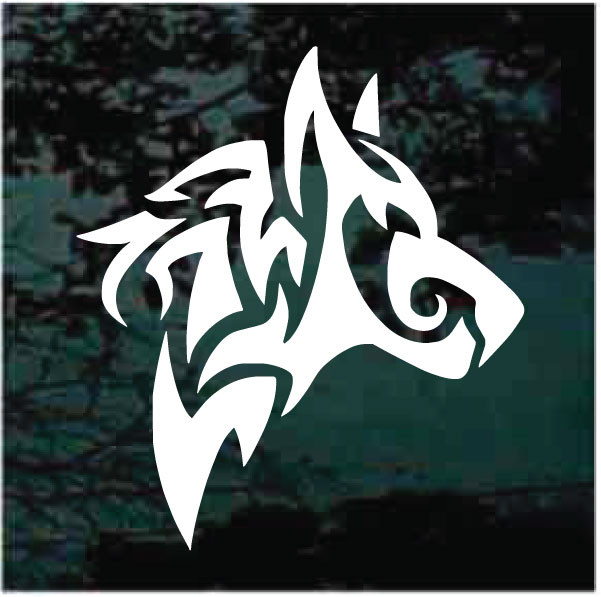 Custom Tribal Wolf Head Decals & Car Window Stickers Decal Junky