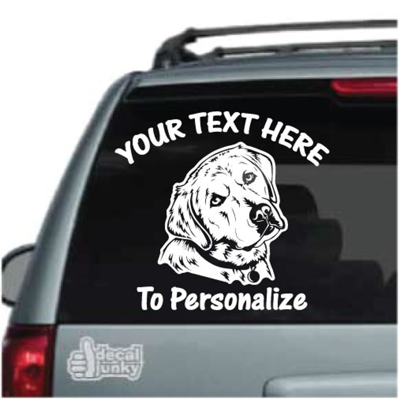 Friendly Labrador Retriever Decals & Stickers Decal Junky