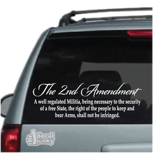 The 2nd Amendment Decals Stickers for Cars Trucks Windows