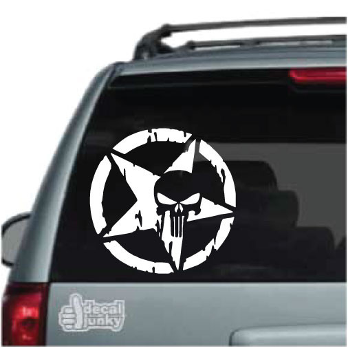 Jeep Star Skull Decals & Stickers Decal Junky