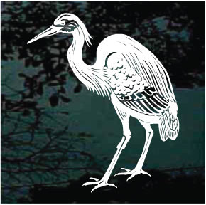 Detailed Heron Decals & Stickers Customized Decal Junky