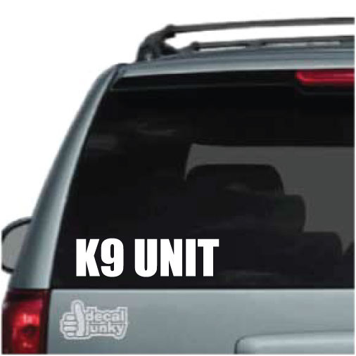 Custom K9 UNIT Car Decals & Window Stickers Decal Junky