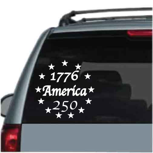 1776 America 250 Decals Stickers for Cars Trucks Windows