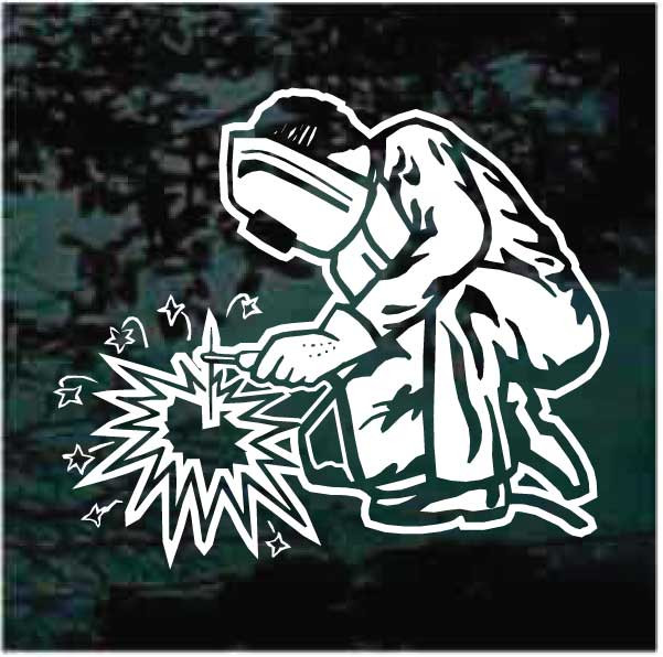 Welder Welding Decals & Window Stickers Personalized Decal Junky