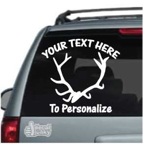 Elk Antlers Decals & Car Window Stickers Decal Junky