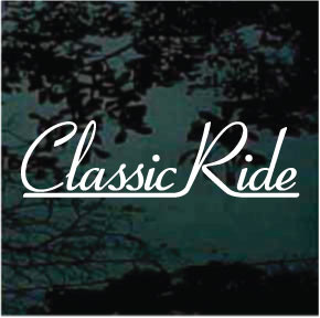 Classic Ride Car Decals & Window Stickers | Decal Junky