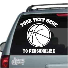 Classic Basketball Car Decals & Window Stickers Decal Junky