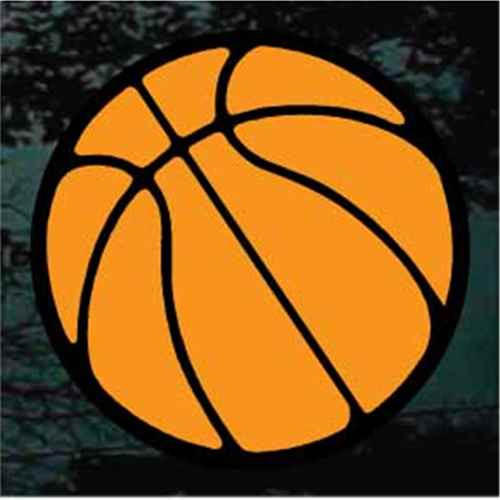 Two Color Basketball Car Decals & Window Stickers Decal Junky