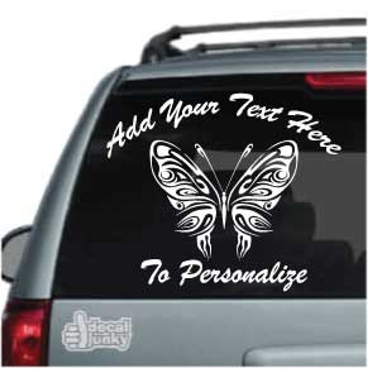 Beautiful Ornamental Tribal Butterfly Decal Decal Junky 