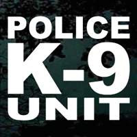 Police K9 Unit Decal & Police K9 Unit Window Sticker