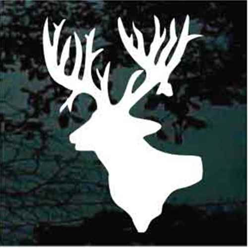 Large Deer Head Decals Stickers for Cars Trucks Windows