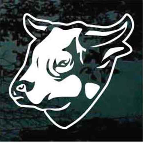 Horned Bull Head Decals & Car Window Stickers | Decal Junky
