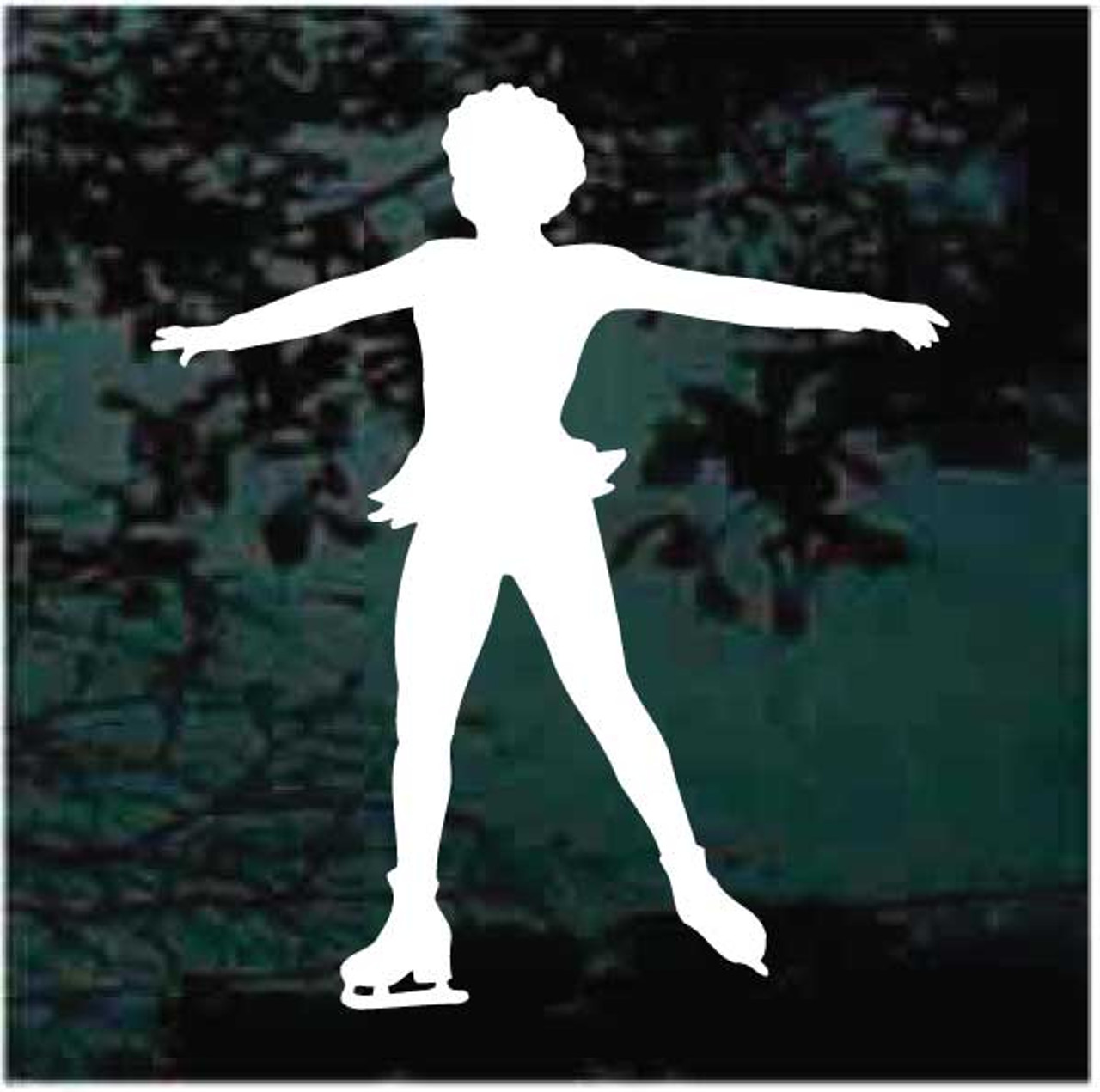 Girl Ice Skater Car Decals And Window Stickers Decal Junky 