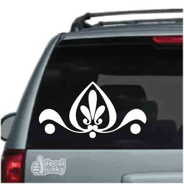 Fleuron Sticker Decorative Dog Fleuron Decals & Window Stickers | Decal Junky