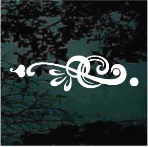 Fleuron Sticker Fleuron Car Decals Window Stickers - Decal Junky