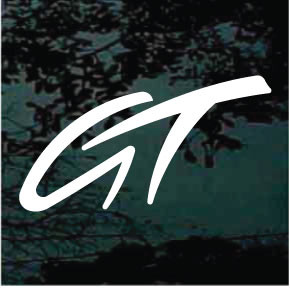 Gt Script Sticker Cool Handwriting GT Car Decals & Stickers | Decal Junky