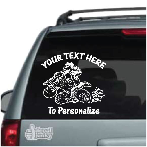 4 Wheeler Mud Riding Car Decals & Window Stickers Decal Junky