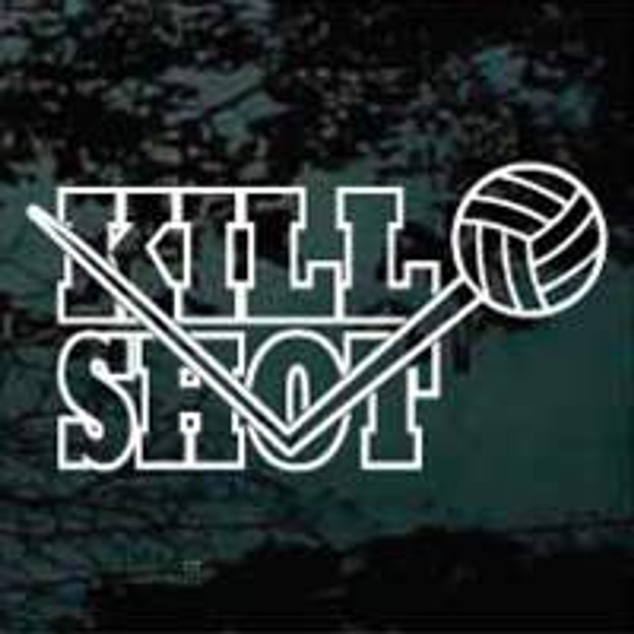 Volleyball Kill Shot Decals & Car Window Stickers Decal Junky