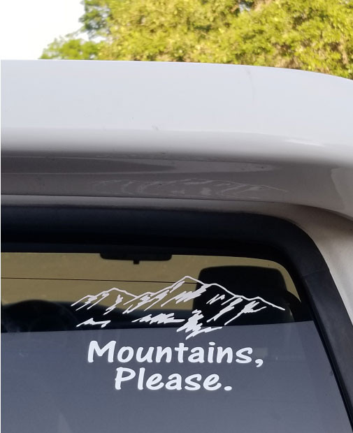 Snowcapped Mountains Decals & Stickers for Cars, Trucks, and Windows