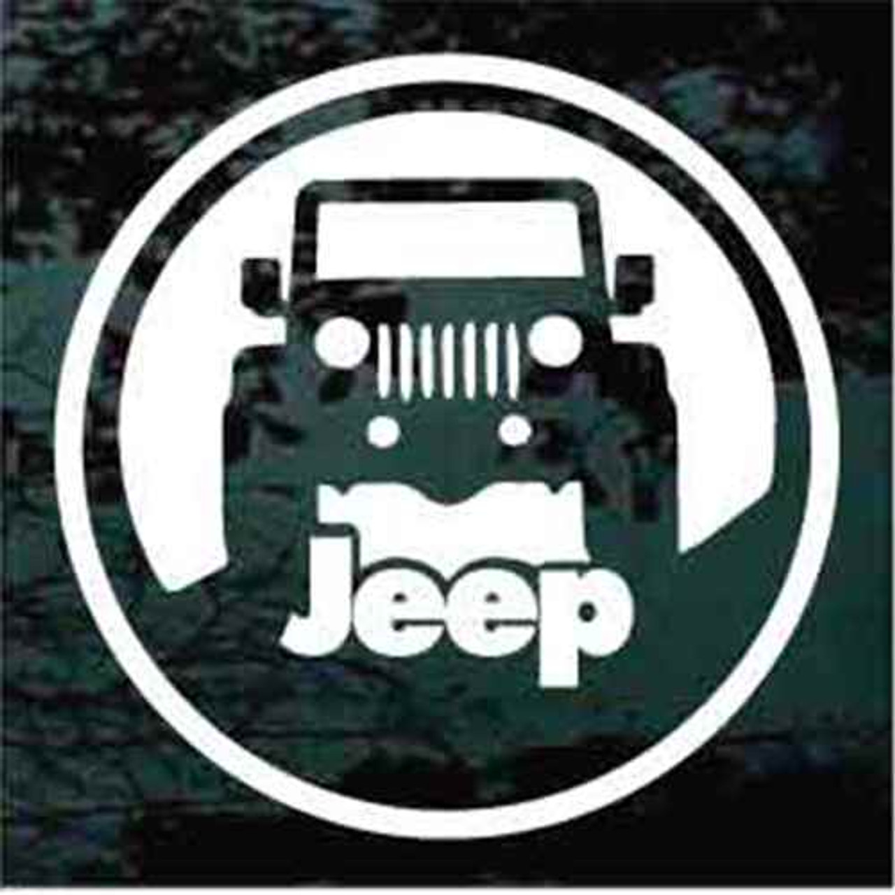 Round Jeep Decals & Stickers | Decal Junky