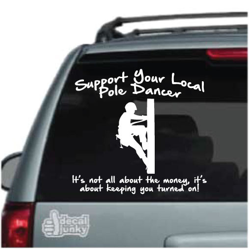 Tasse à Café En Céramique Avec Inscription « Support Your Local Pole Dancer » - Cadeau Pour Ingénieur électricien - Blanc - 325 Ml