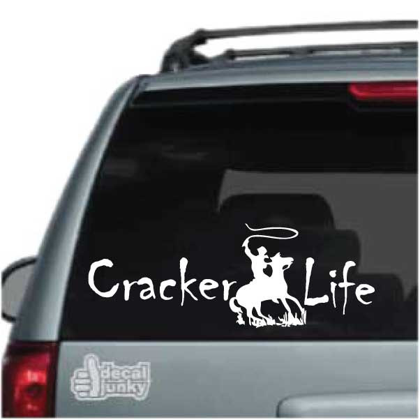 Cracker Life Roping Decals & Stickers for Cars, Trucks, and Windows